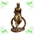 garden brass girl statue sculptureYL-K046